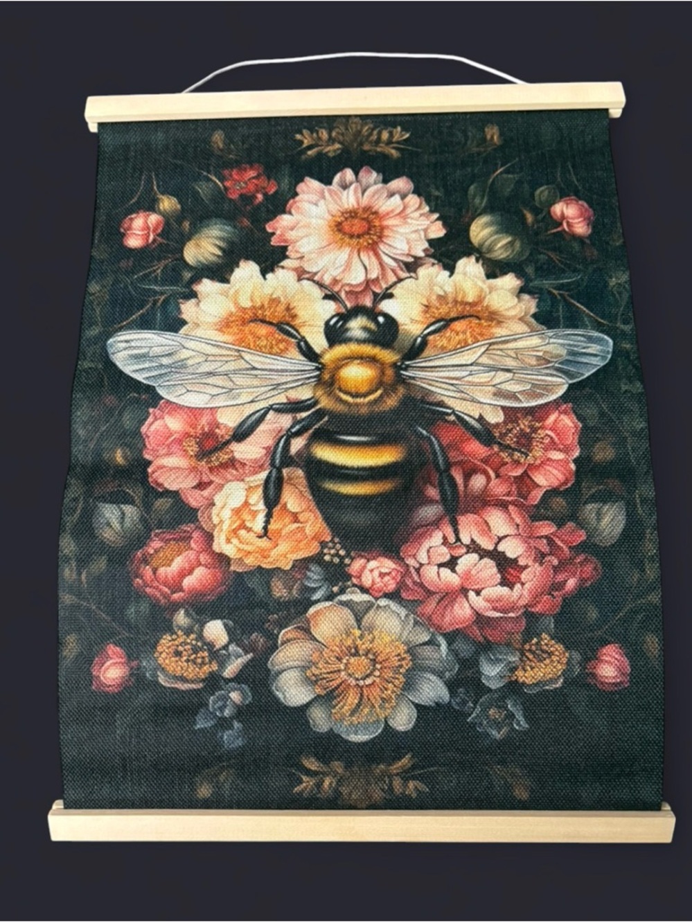 🦖 5 for $20 | Floral Bee Wall Hanging Decor-William Morris Inspired